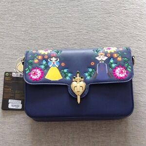 Loungefly Disney Snow White Evil Queen Embroidered Folk Art Crossbody Bag